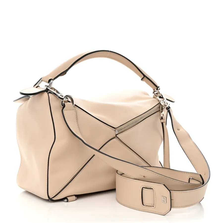 Loewe Puzzle Bag Medium Ash Calfskin Leather