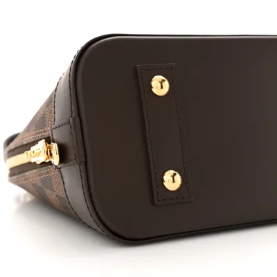 Louis Vuitton Alma BB Damier Ebene Canvas Brass Hardware