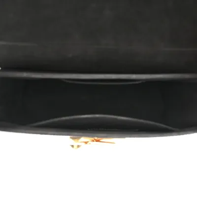 Louis Vuitton Twist MM Monogram Flower Chain Shoulder Bag Black Epi Leather Brass Hardware