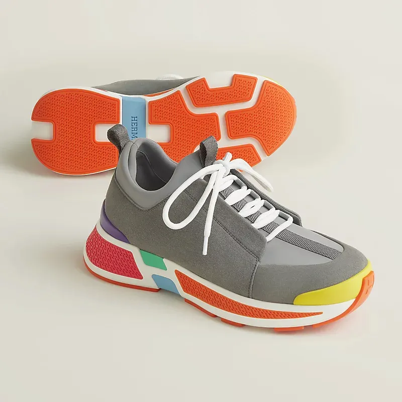 HERMES Just Sneakers Grey Sports Shoes