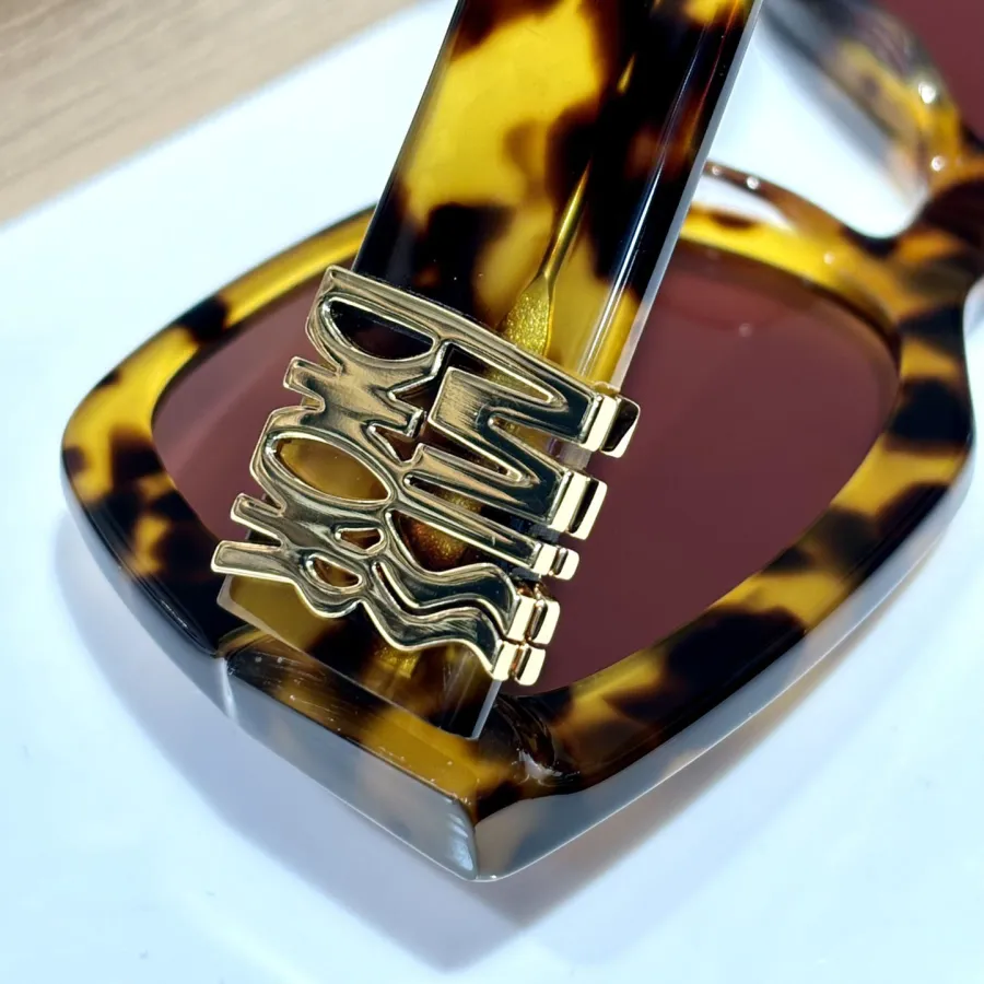 DIOR square frame glasses leopard brown/black purple/black tawny/black white/white/blue color Size 55口20-140