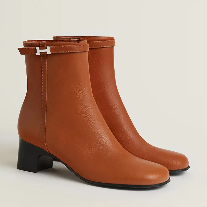 HERMES Imperial  Brown ankle boots