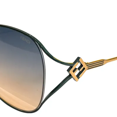 Fendi glasses green/eggplant/pink/brown leopard/white/nude color Size 56口18-145