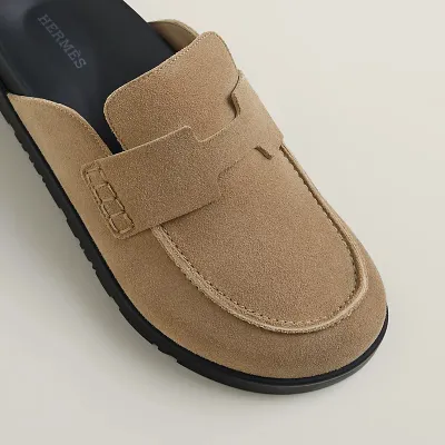 HERMES Go Mule Beige color Slippers