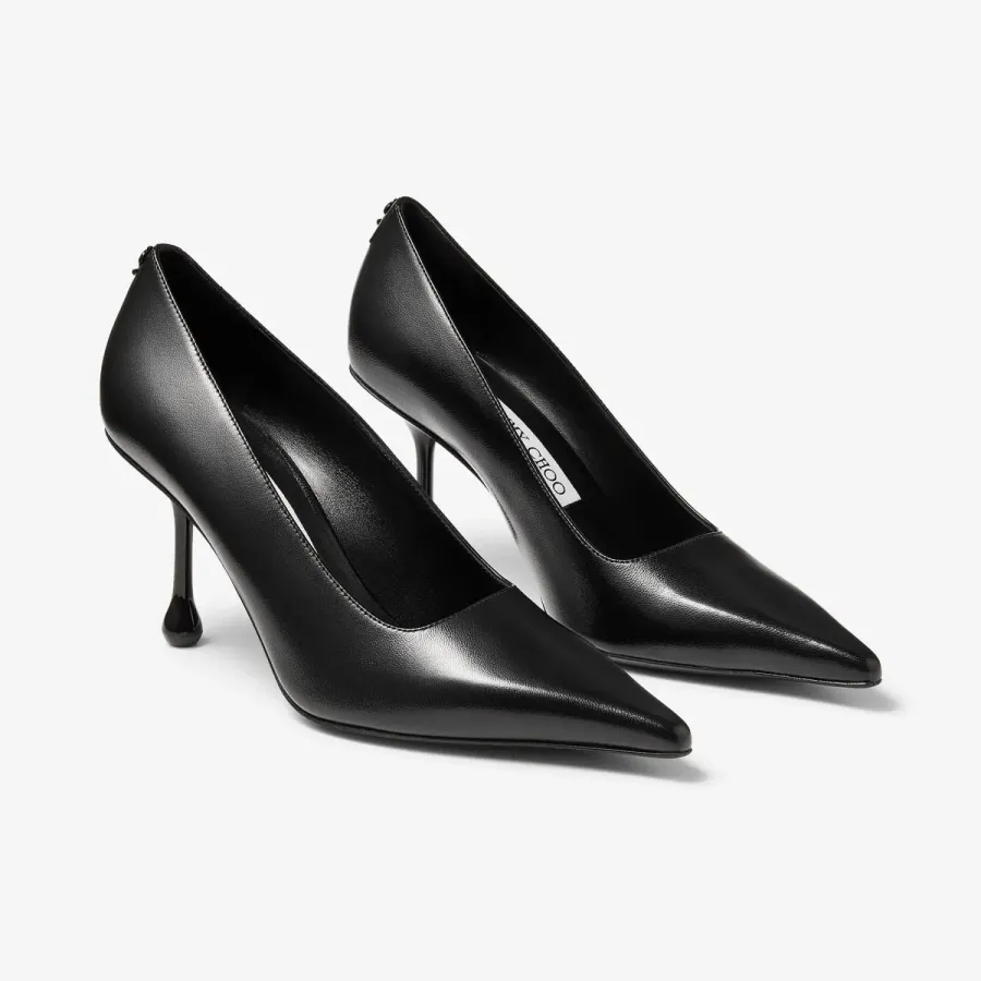 JIMMY CHOO Black leather heels