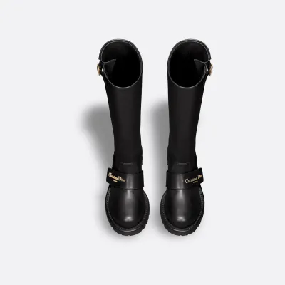 Dior black long boots