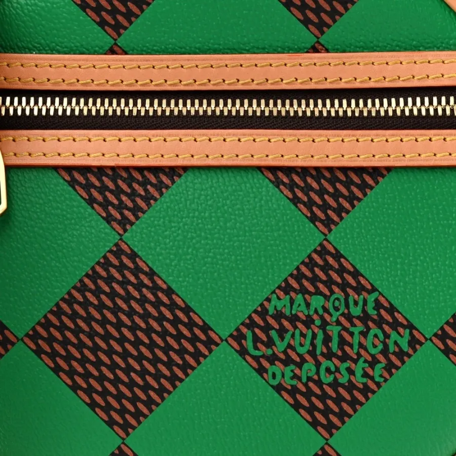 Louis Vuitton Chess Messenger PM Green Damier Pop Canvas Aged Gold Hardware