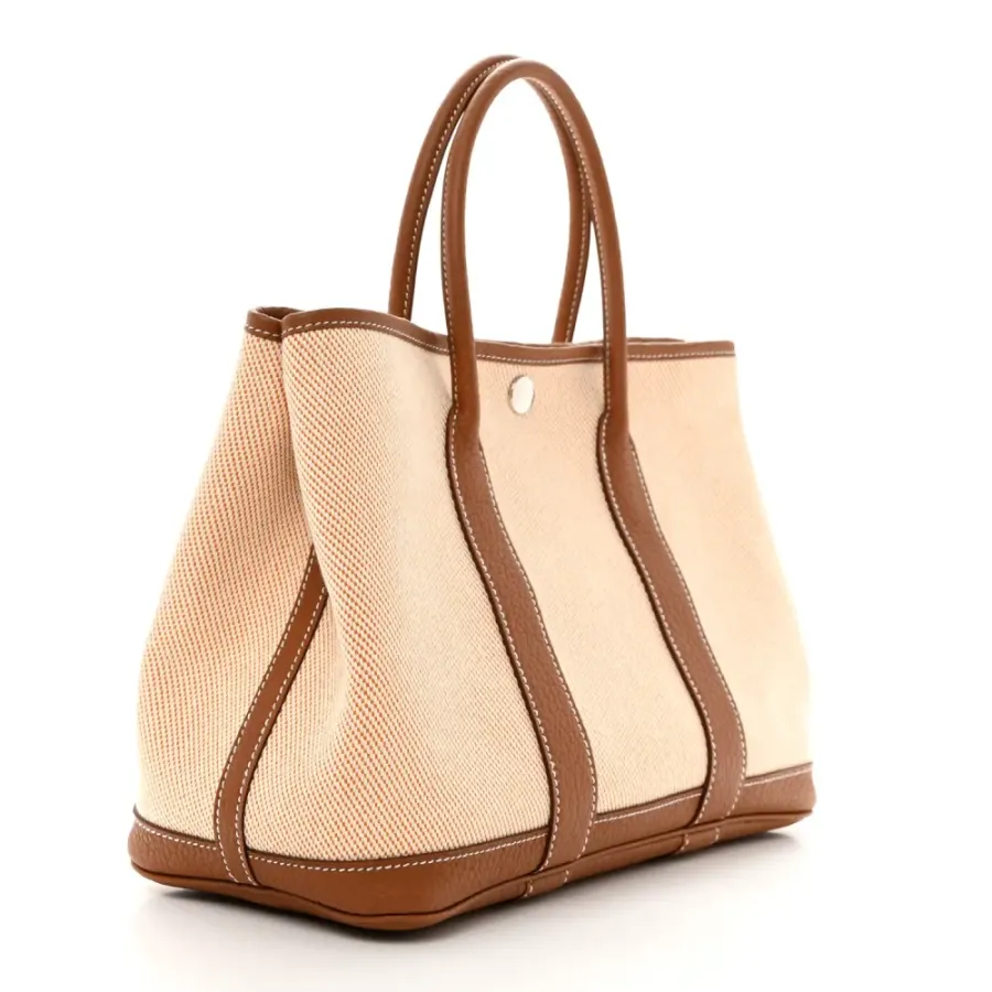 Hermès Garden Party 30 TPM Brown Toile & Negonda Leather