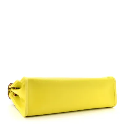 Hermès H Berline Herbag Zip 31 PM Lime Toile & Vache Hunter Leather Palladium Silver Hardware