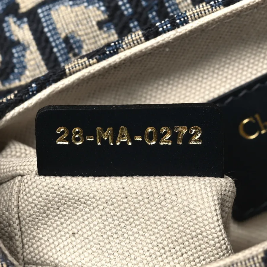 Dior Mini Saddle Bag With Strap Blue Oblique Canvas Brass Hardware