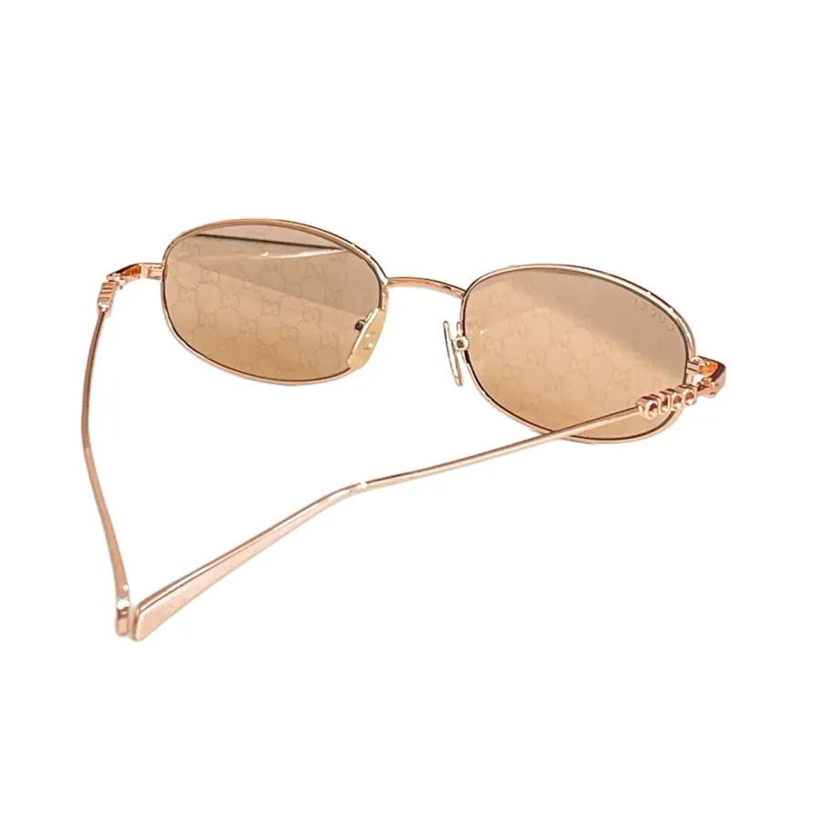 Gucci Oval glasses rose gold with guccissima/silver/gold/rose gold/pink rose gold/green silver/black gold/red silver color Size 52口18-145