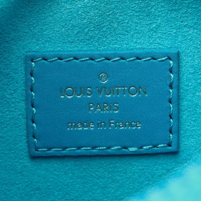 Louis Vuitton Loop PM Blue Nanogram Embossed Calfskin Leather Gold Hardware