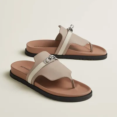 HERMES Empire pink Slippers