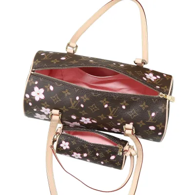 Louis Vuitton x Murakami Takashi Papillon Sakura Brown Gold Hardware