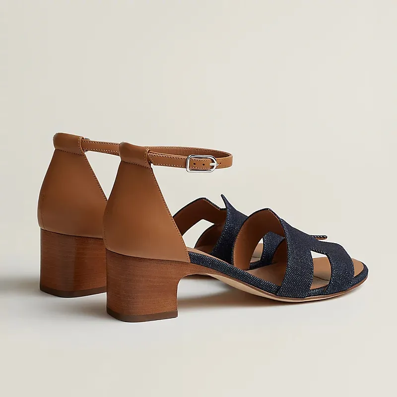HERMES Encens Blue High Heels Sandal