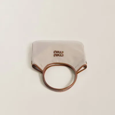 Miu Miu IVY Hobo Canvas white Tote Bags