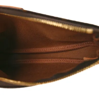 Louis Vuitton Multi Pochette Accessories Mini Pochette Monogram Canvas Gold Hardware