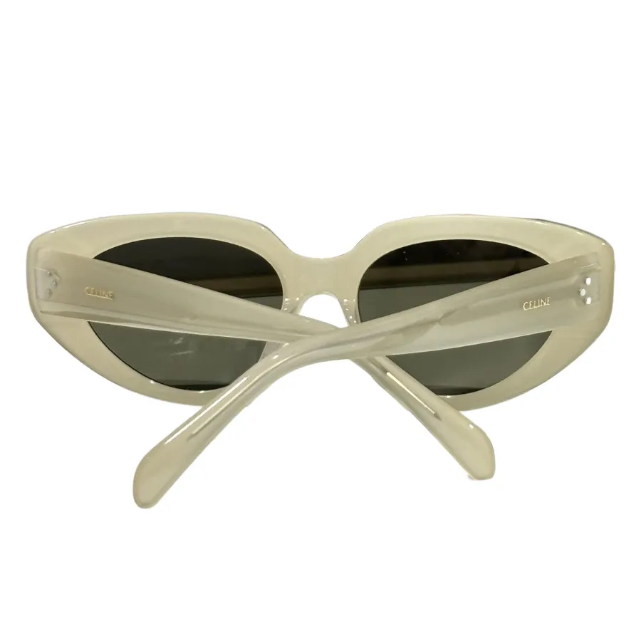 Celine Cat Eye glasses ivory/leopard/black color Size 53口17-145