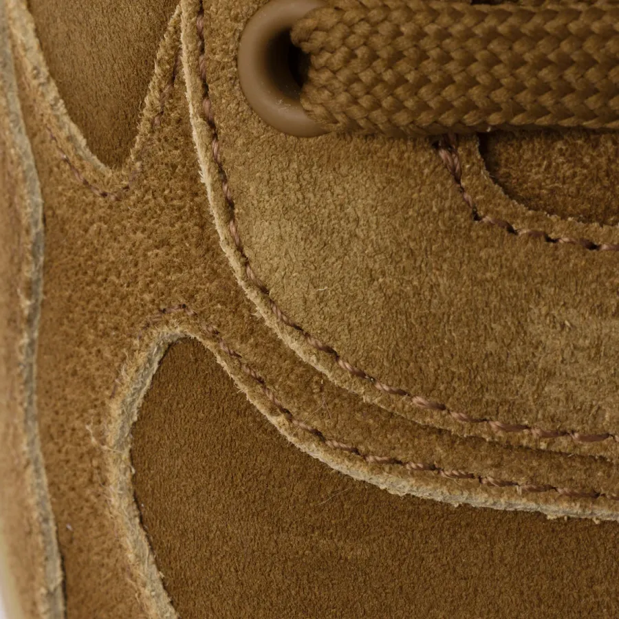 PRADA Faded suede leather sneakers