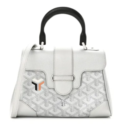Goyard Mini Saigon Bag Precious Metals Goyardine Canvas Silver Hardware