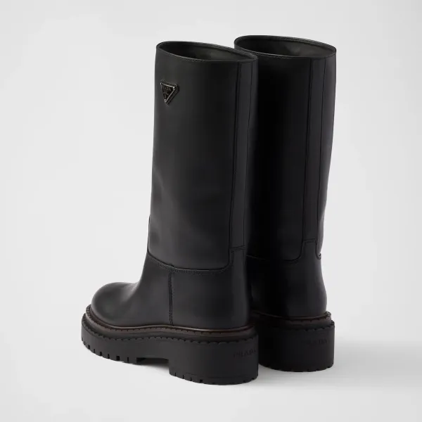 PRADA Leather long boots - Image 5