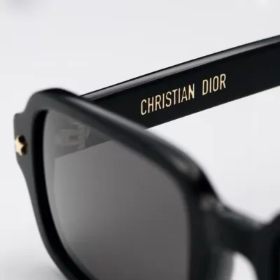 DIOR square frame glasses black/black orange/black blue/black grey/leopard/gun black color size 54口18-140