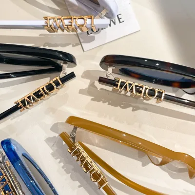 Loewe glasses orange/blue/white/black/leopard brown/leopard blue color Size 58口13-140