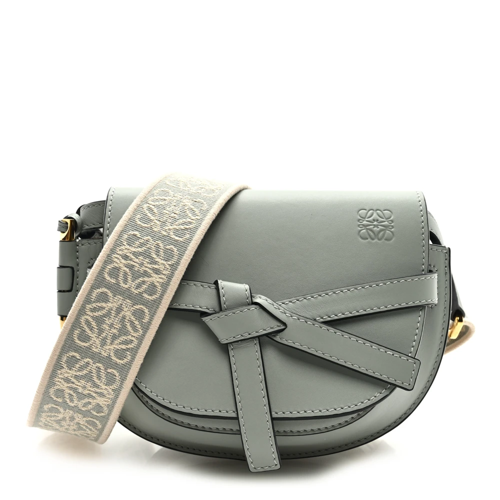 Loewe Gate Dual Bag Mini Ash Grey Jacquard em Couro Bezerro