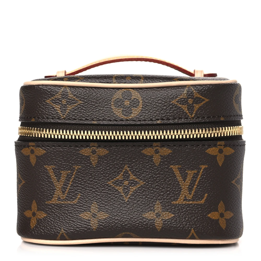 Louis Vuitton Nano Nice Monogram Canvas Hardware Dourado