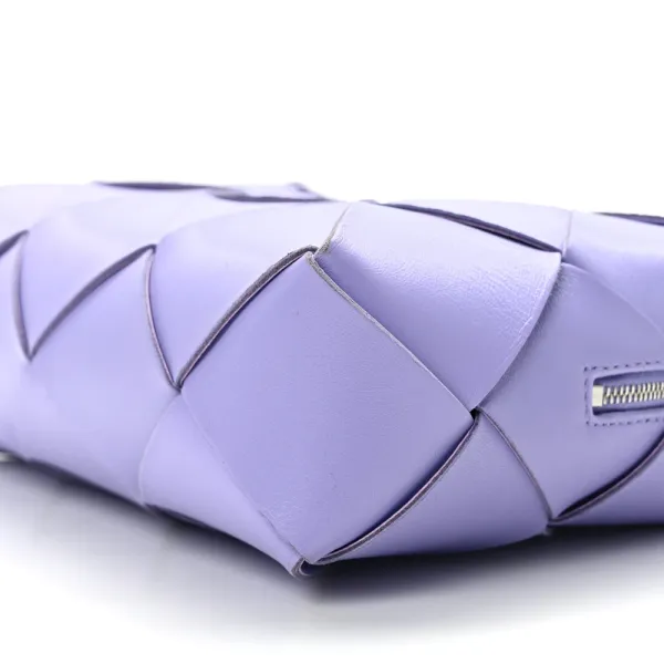 Bottega Veneta Bubble Wrap Mini Pouch Metallic Gold Fabric - Image 5