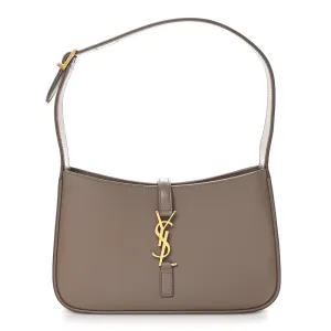 Saint Laurent Medium Le 5 À 7 Hobo Taupe Smooth Calfskin Leather Aged Gold Hardware