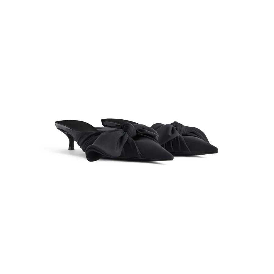 BALENCIAGA KNIFE KNOT 40mm Muller shoes black low-heeled slippers
