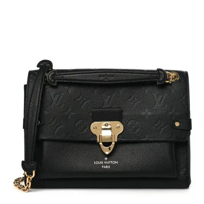 Louis Vuitton Vavin PM Black Empreinte Leather Gold Hardware
