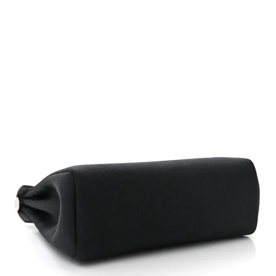 Hermès Herbag Zip PM 31 Black Military Toile & Vache Hunter Leather Palladium Silver Hardware