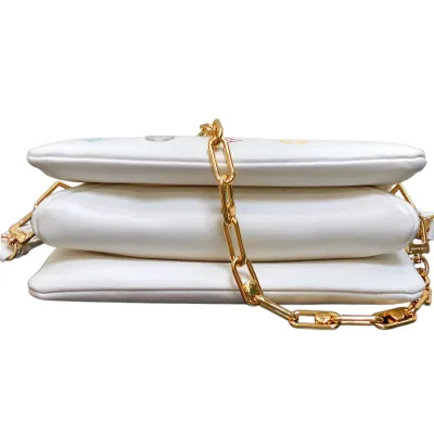 Louis Vuitton x Murakami Takashi Coussin PM Multicolor White Gold Hardware