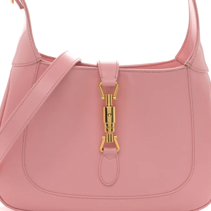 Gucci Small Jackie 1961 Hobo Wild Rose Boarded Dyana Lux Calfskin Leather Gold Hardware