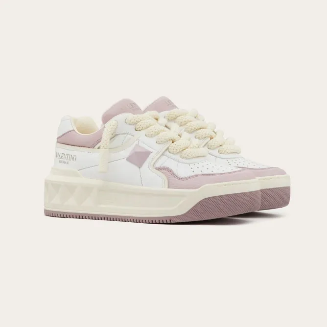 VALENTINO ONE STUD XL Women's sheepskin sneakers