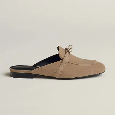HERMES Oz Mule Beige color Slippers