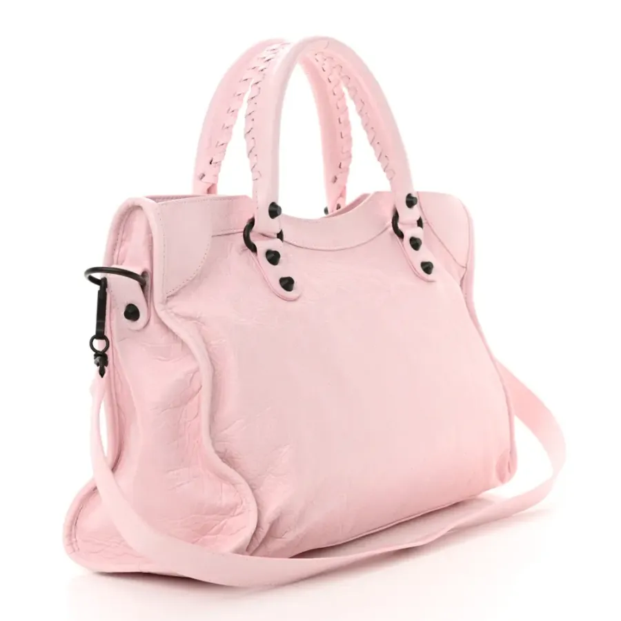 Balenciaga Medium Le City Light Pink Arena Storico Leather Incognito Hardware