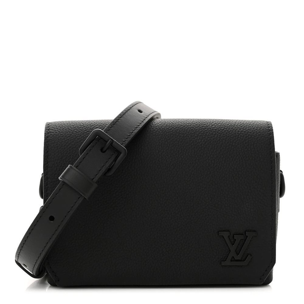 Louis Vuitton Fastline Wearable Wallet PM Couro de Vaca Preto