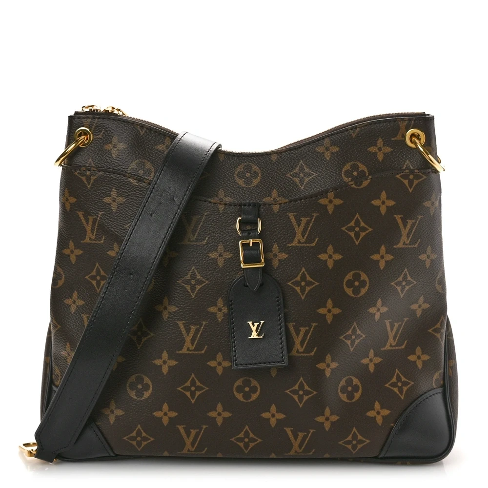 Louis Vuitton Odeon MM Preto em Canvas Monograma com Hardware Dourado