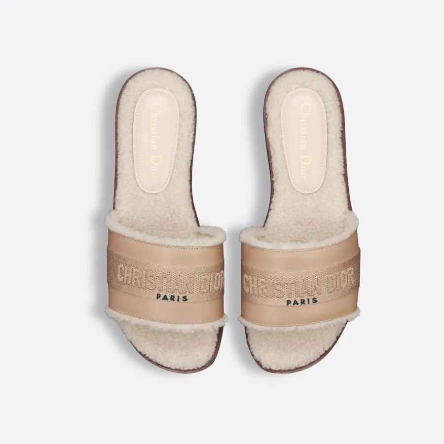 Dior flat bottom add pile slippers