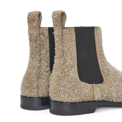 LOEWE Matte suede Campo Chelsea boots