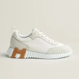 HERMES White Sneakers Bouncing Sports Shoes