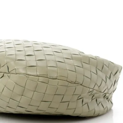 Bottega Veneta Maxi Teen Intrecciato Jodie Hobo Travertine Nappa Leather