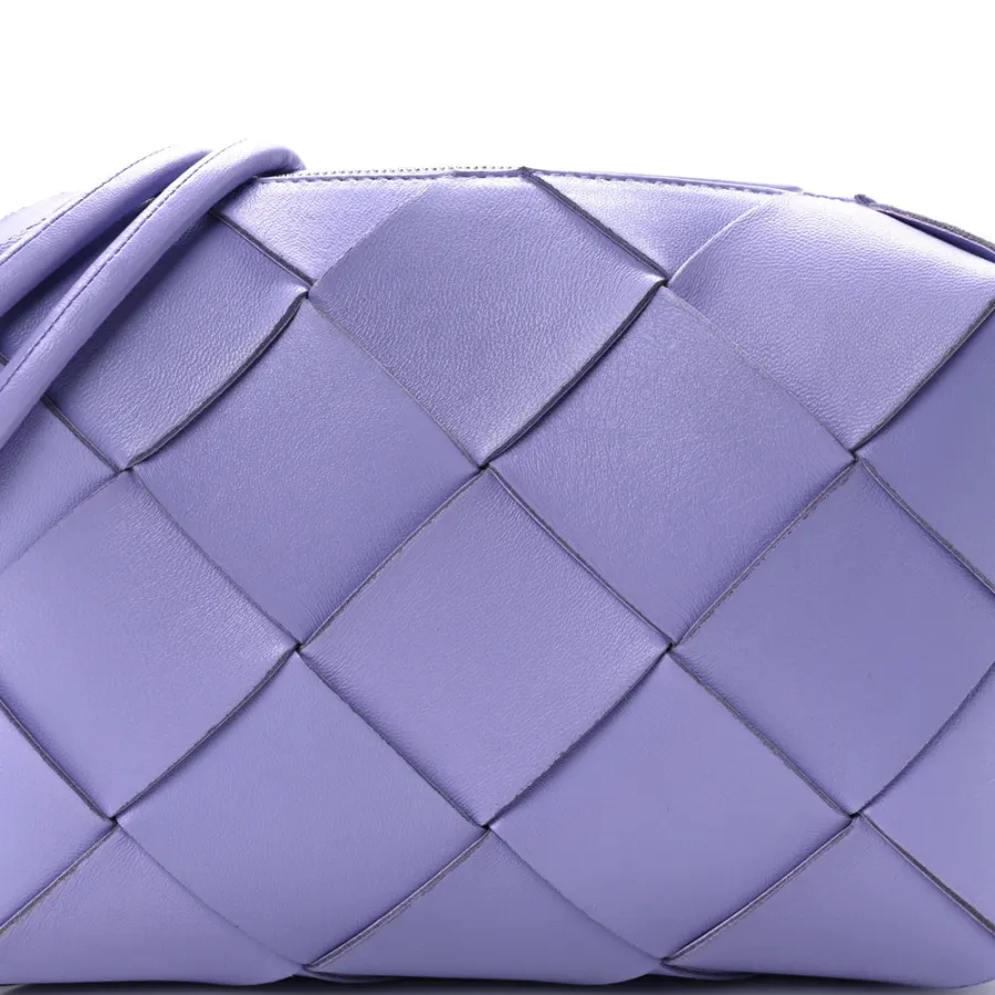 Bottega Veneta Bubble Wrap Mini Pouch Metallic Gold Fabric