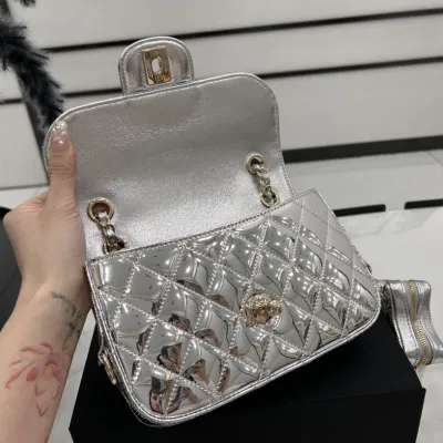 Chanel Silver / Gold / Black Crossbody Bags