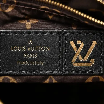 Louis Vuitton Mini Pillow Speedy Bandouliere 25 Black Econyl & Monogram Canvas Gold Hardware