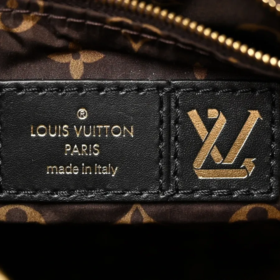 Louis Vuitton Mini Pillow Speedy Bandouliere 25 Black Econyl & Monogram Canvas Gold Hardware