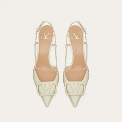 VALENTINO Patent leather strappy heels (8cm high heel)